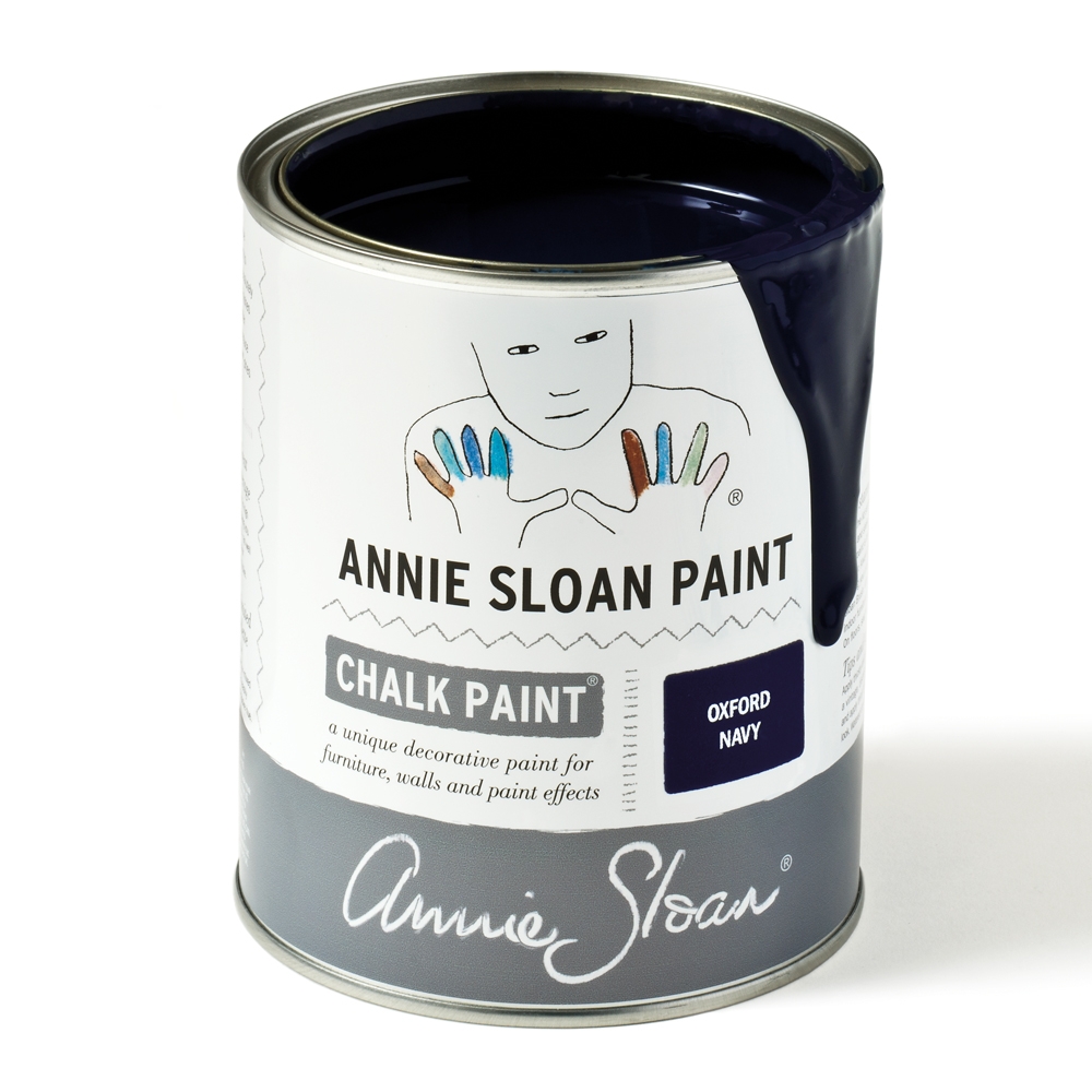 Chalk Paint - Oxford Navy and Athenian Black Chalk Paint® ombre, because we  all love a big blue wardrobe! Painted by one seriously talented Chalk  Paint® elf.