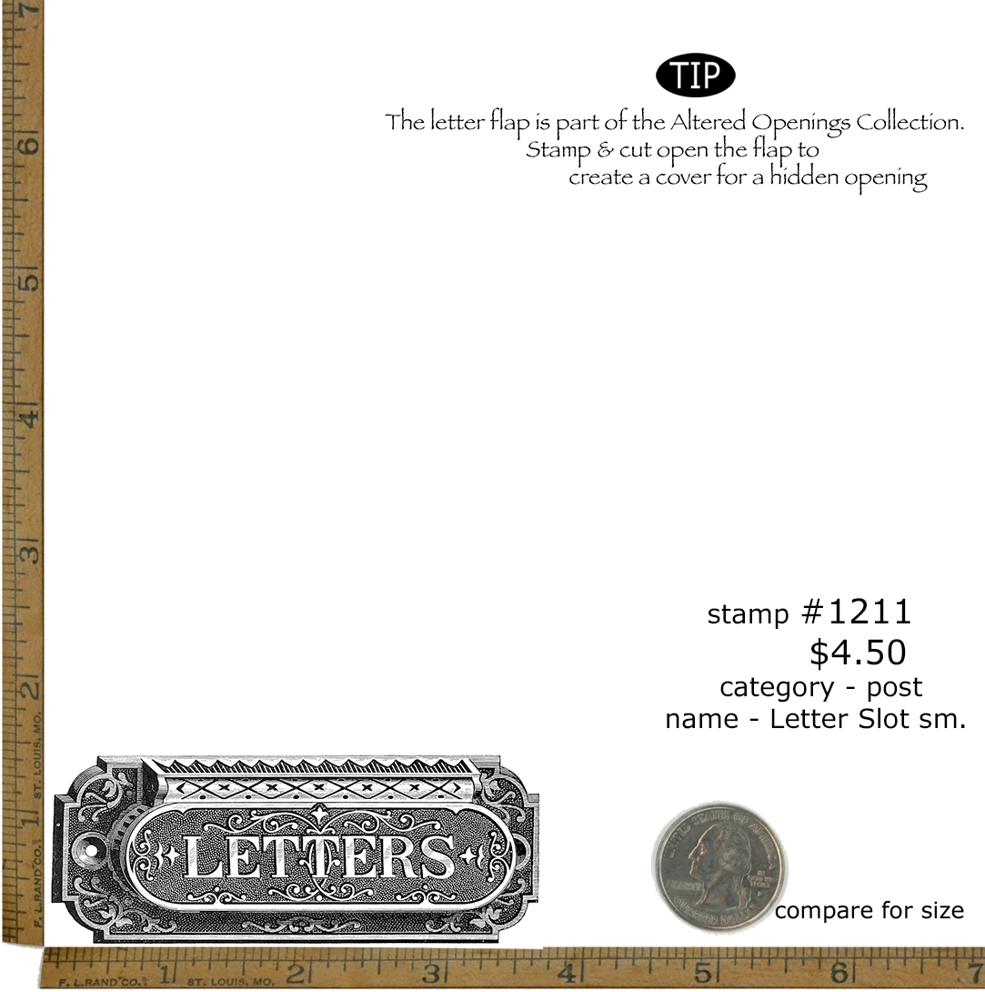 #1211 - Letter Slot Sm - Post