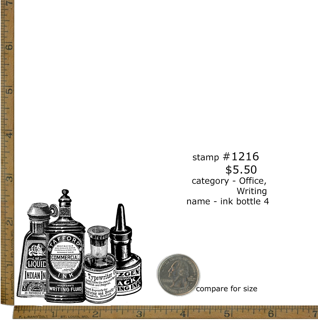 #1216 - Ink Bottle 4 - Office/Writing