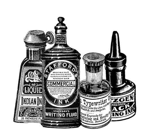 #1216 - Ink Bottle 4 - Office/Writing