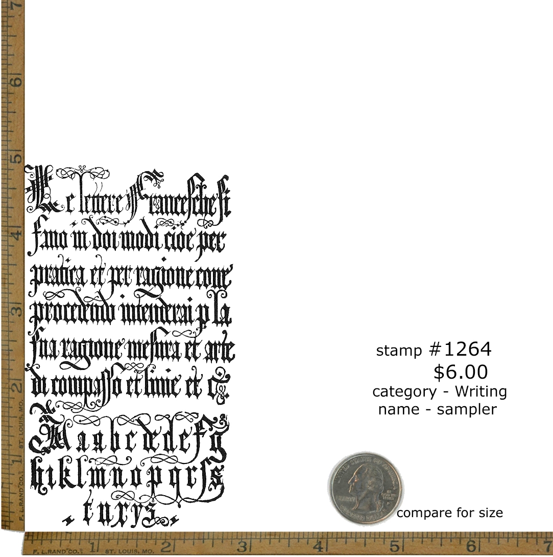 #1264 - Sampler - Writing