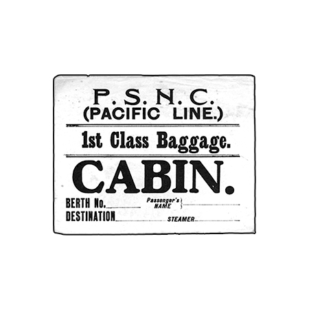 #1294 - Cabin Tag - Writing
