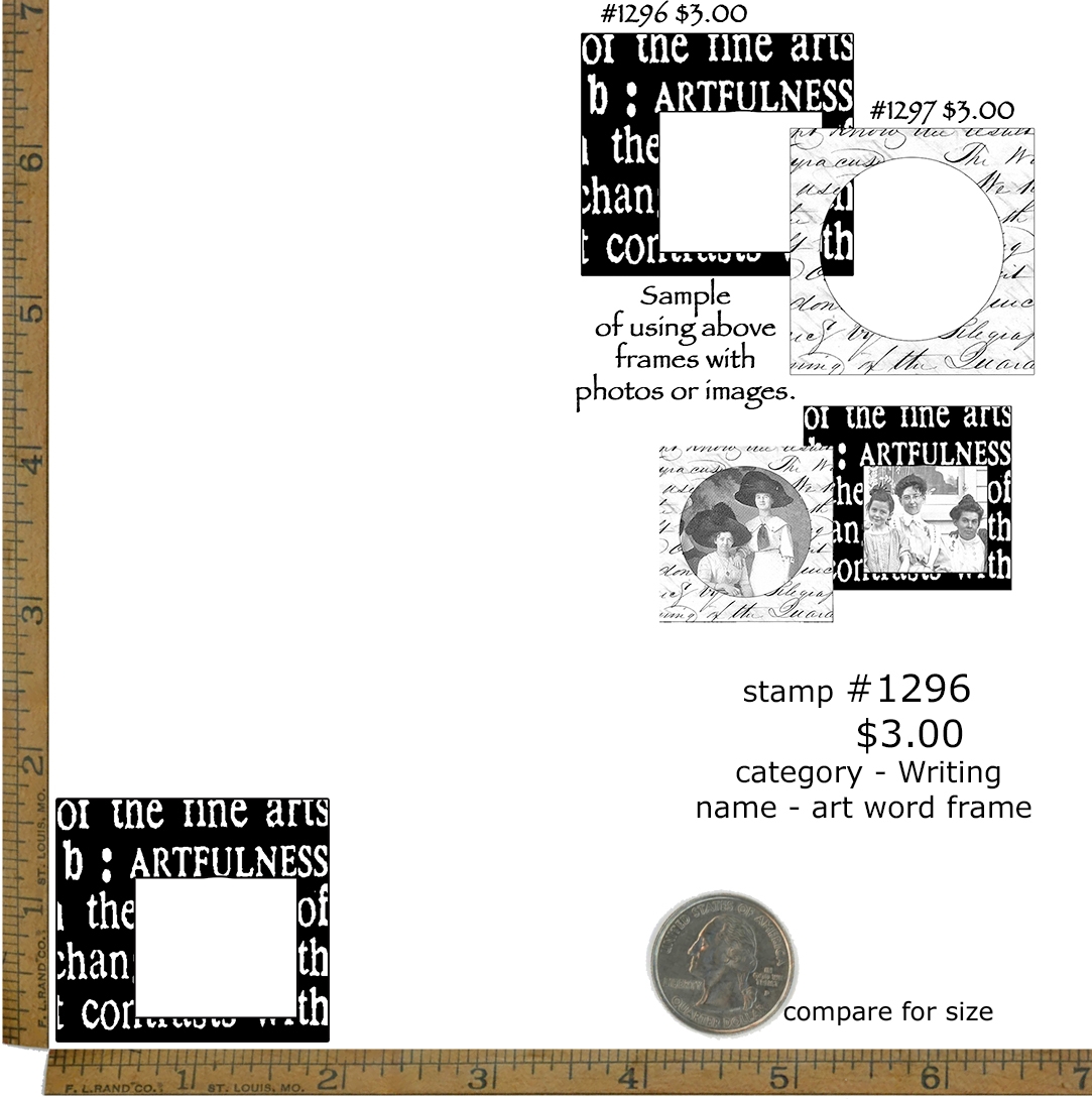 #1296 - Art Word Frame - Writing