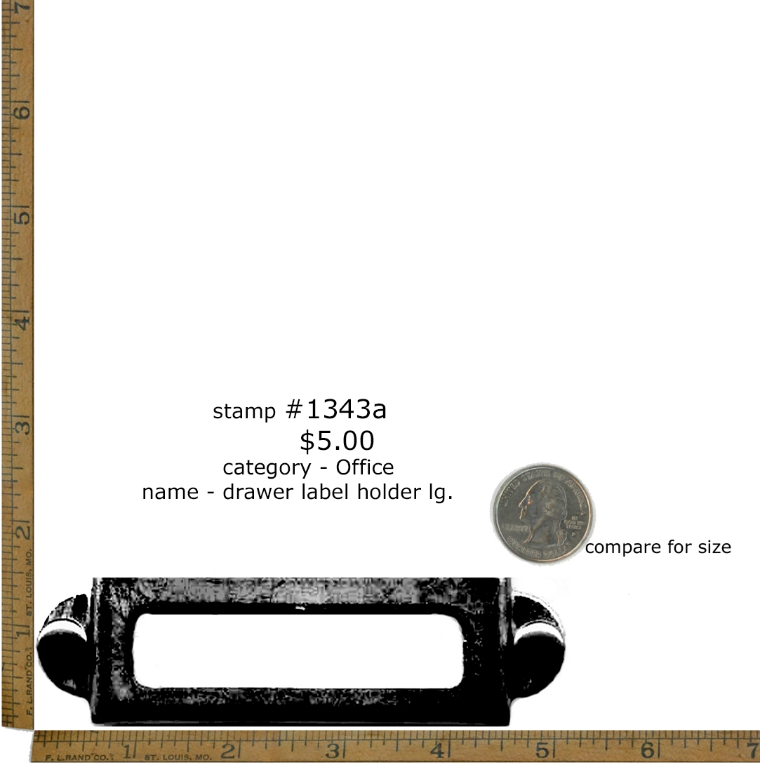 #1343a - Drawer Label Holder Lg - Office