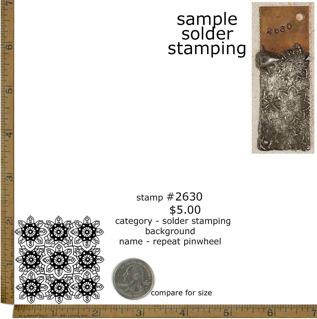 #2630 - Repeat Pinwheel - Solder Stamping/Background - Mrs. O'Leary's ...