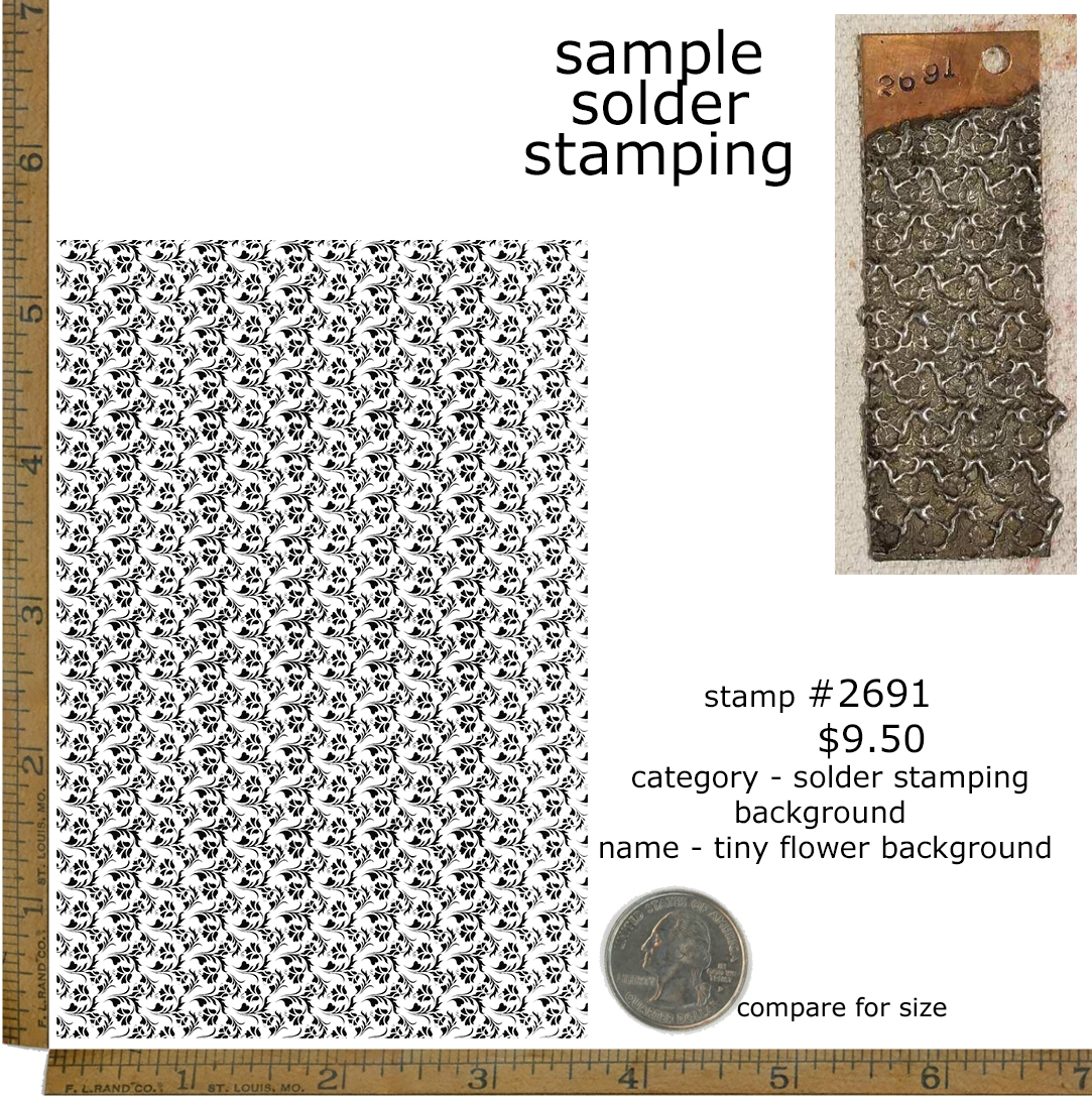 #2691 - Tiny Flower Background - Solder Stamping/Background