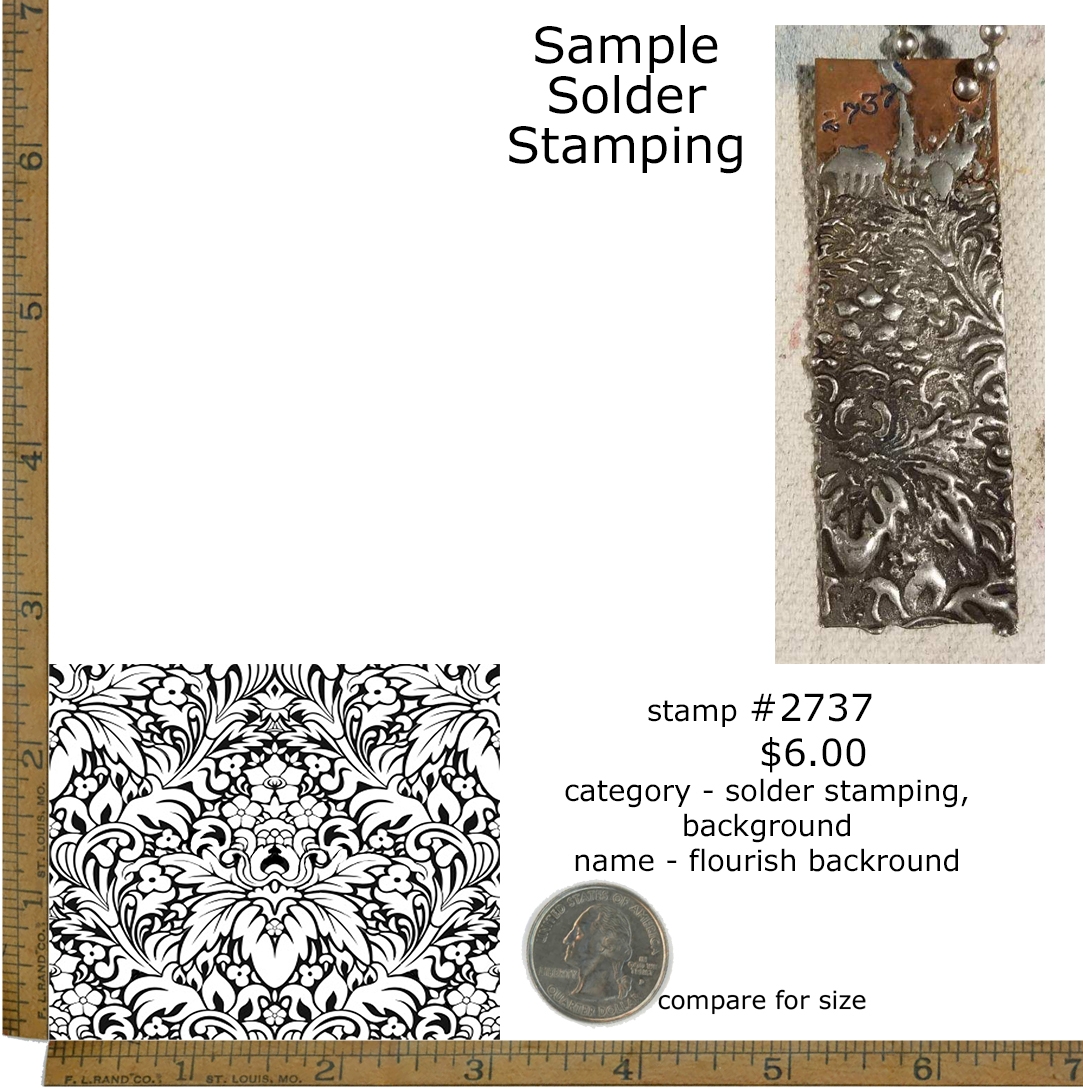 #2737 - Flourish Background - Solder Stamping/Background - Mrs. O'Leary ...