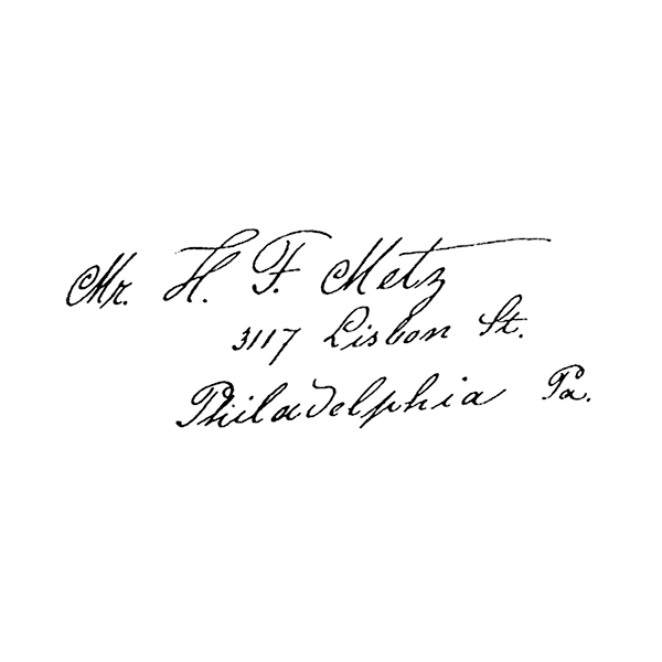 #641 - Mr. Metz Address - Post