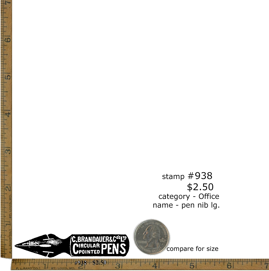 #938 - Pen Nib Lg - Office