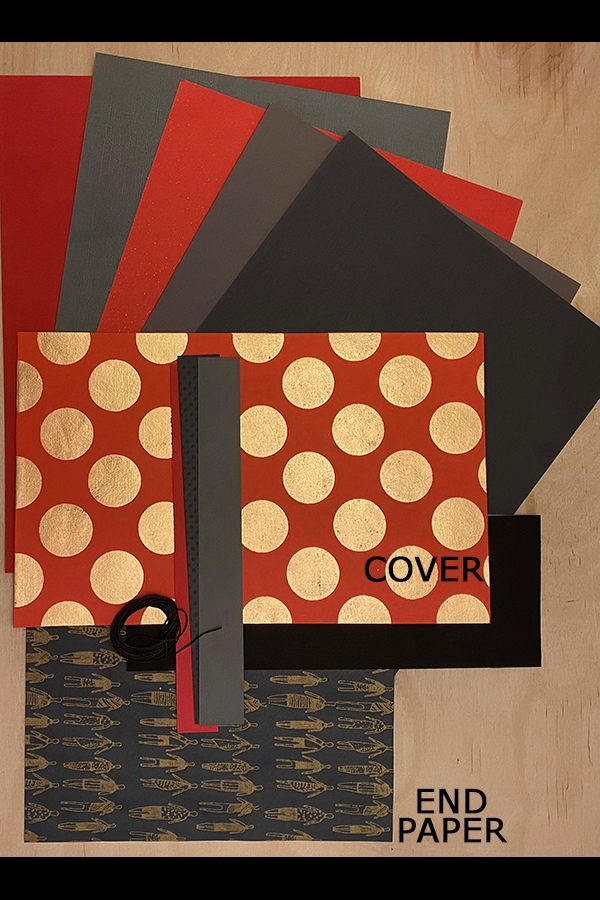 Books By Scratch - Red and Black, Dots and Figures