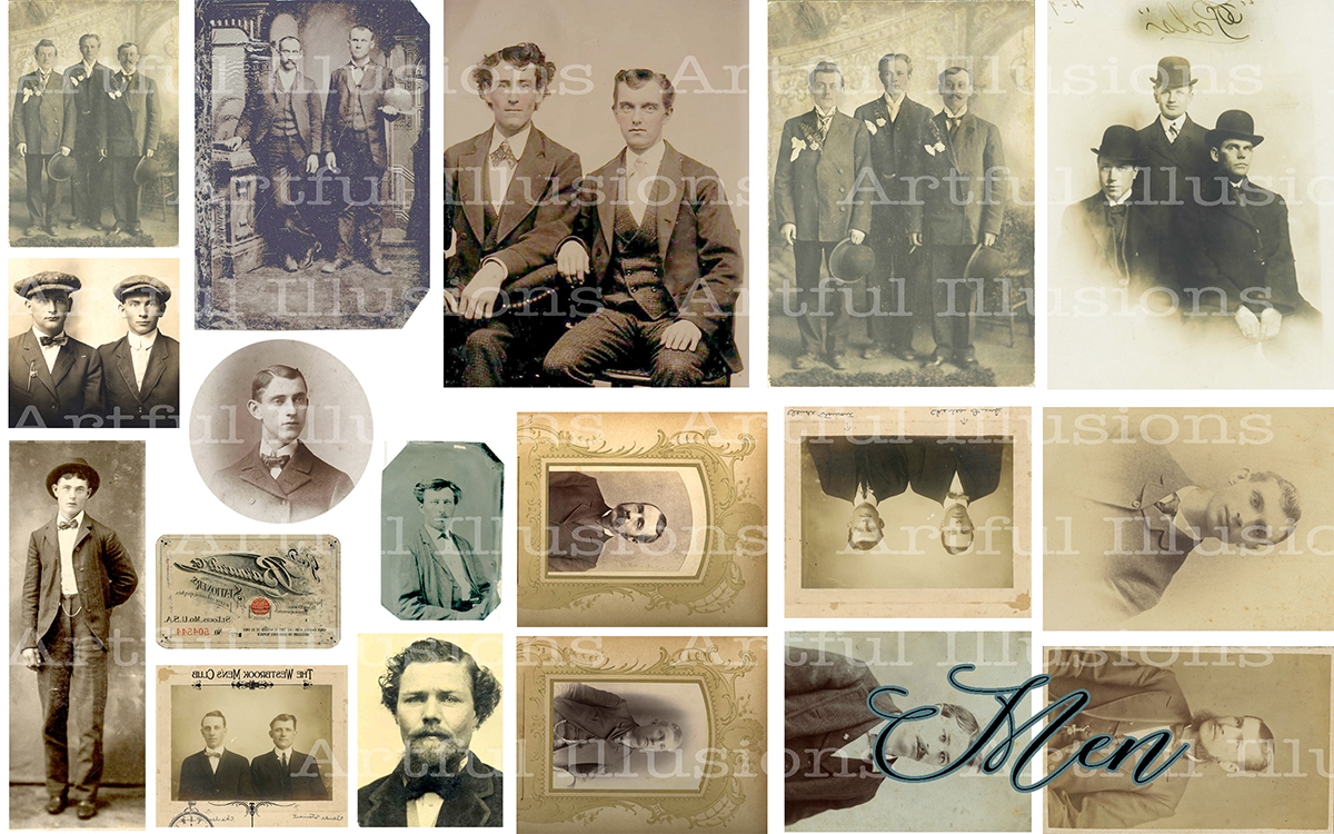 Tintype Transfer Print - Men