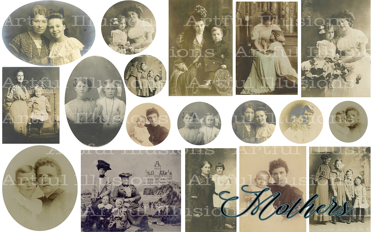 Tintype Transfer Print - Mothers