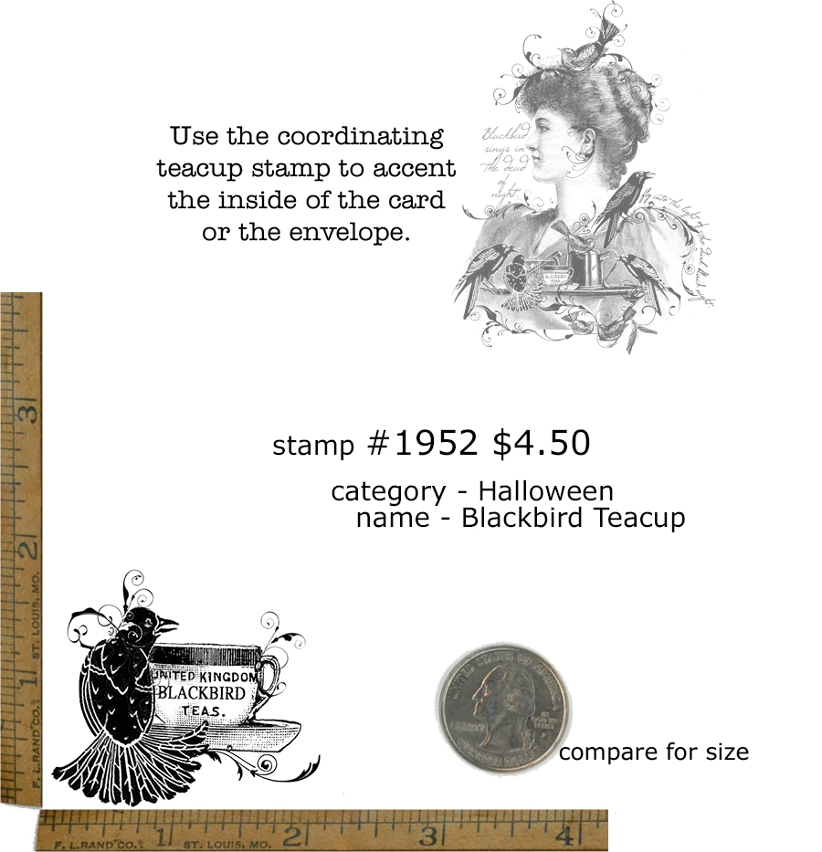 #1952 - Blackbird Teacup