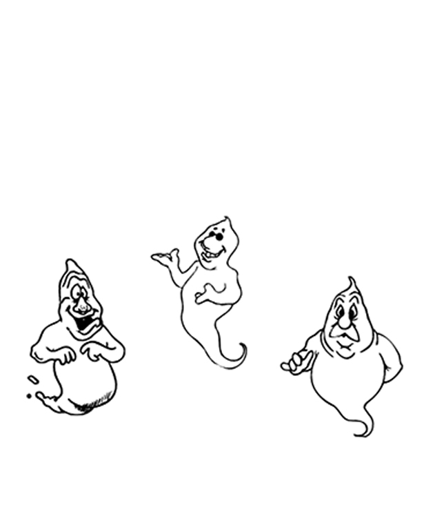 #1958 - 3pc Ghosts - Halloween