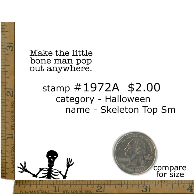 #1972A - Skeleton Top Sm - Halloween