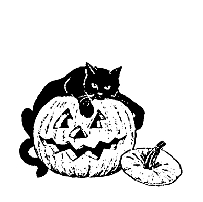 #1978 - Jack'O Cat - Halloween
