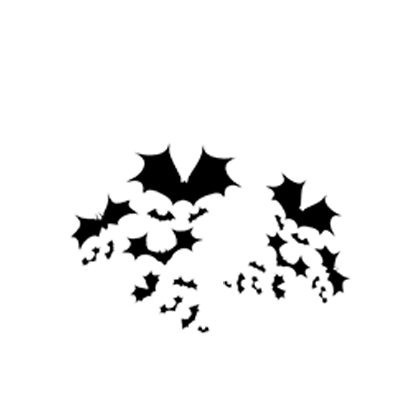 #2395 - 2pc Bats - Halloween