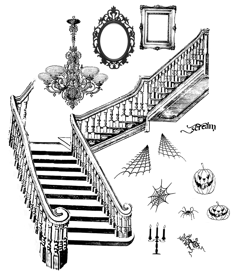 #2400 - Stair Set - Halloween