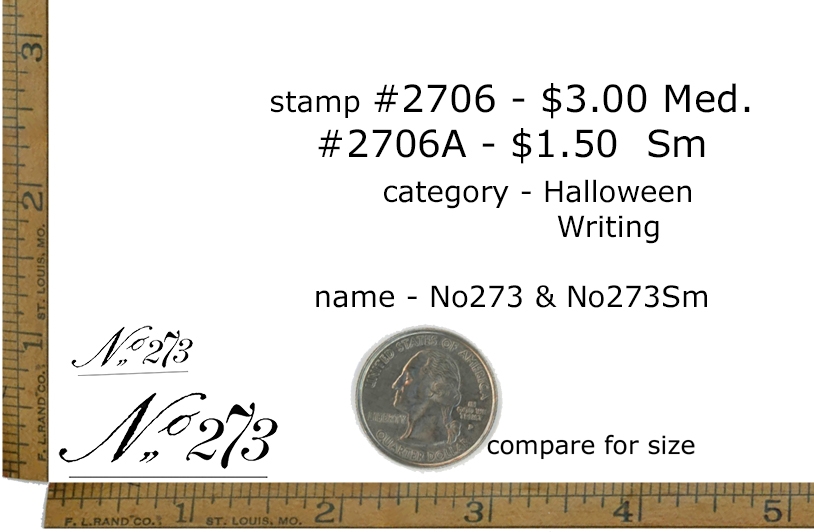 #2706A - No273S - Halloween/Writing