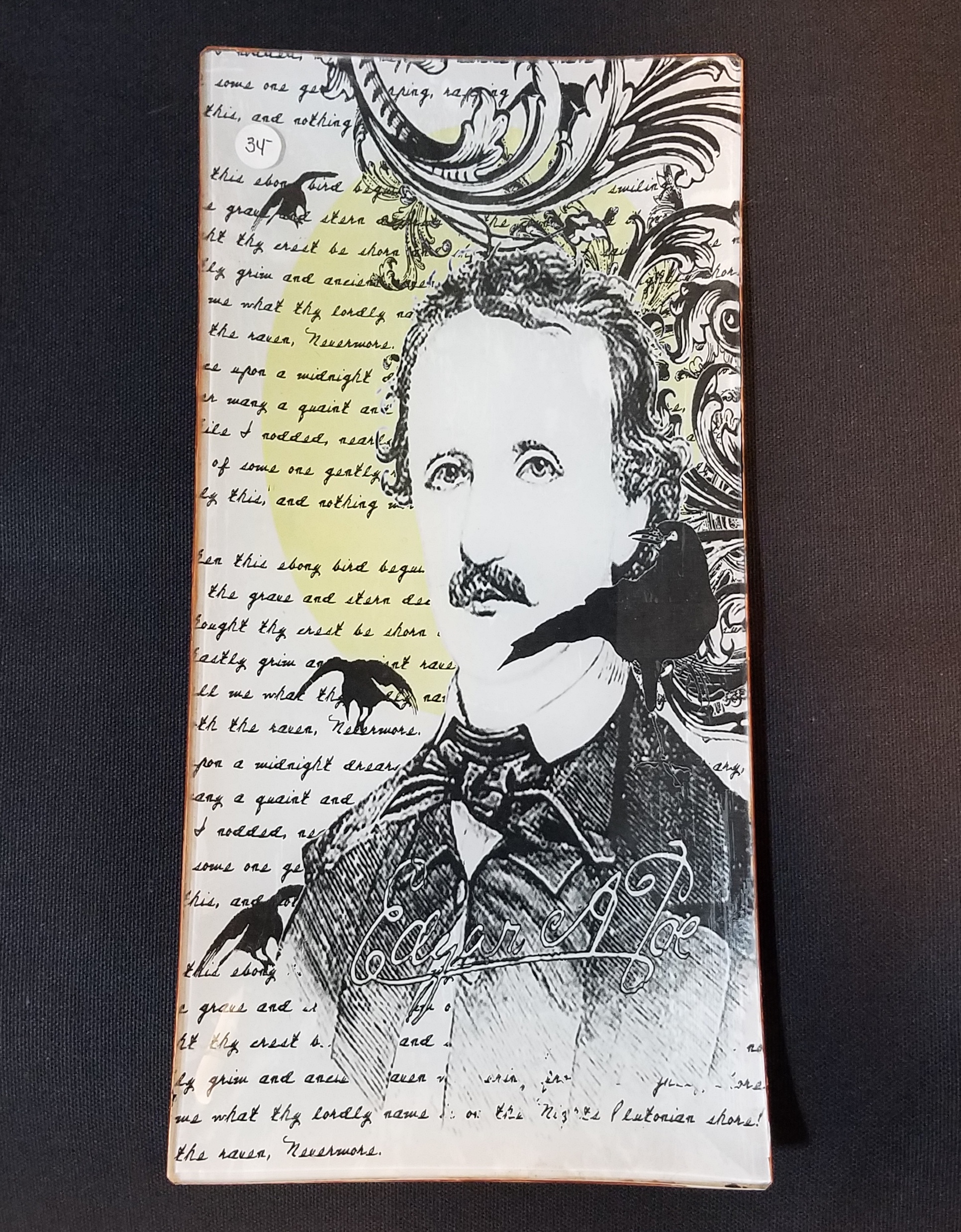 Halloween Plate - Lg - Poe