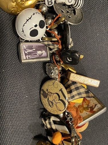 Spooktacular Junk Jewelry Bracelet