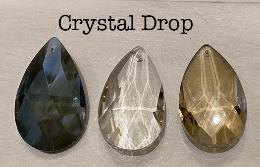 Large Crystal Drops - Oval