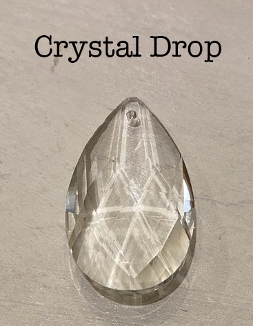 Small Crystal Drops - Oval