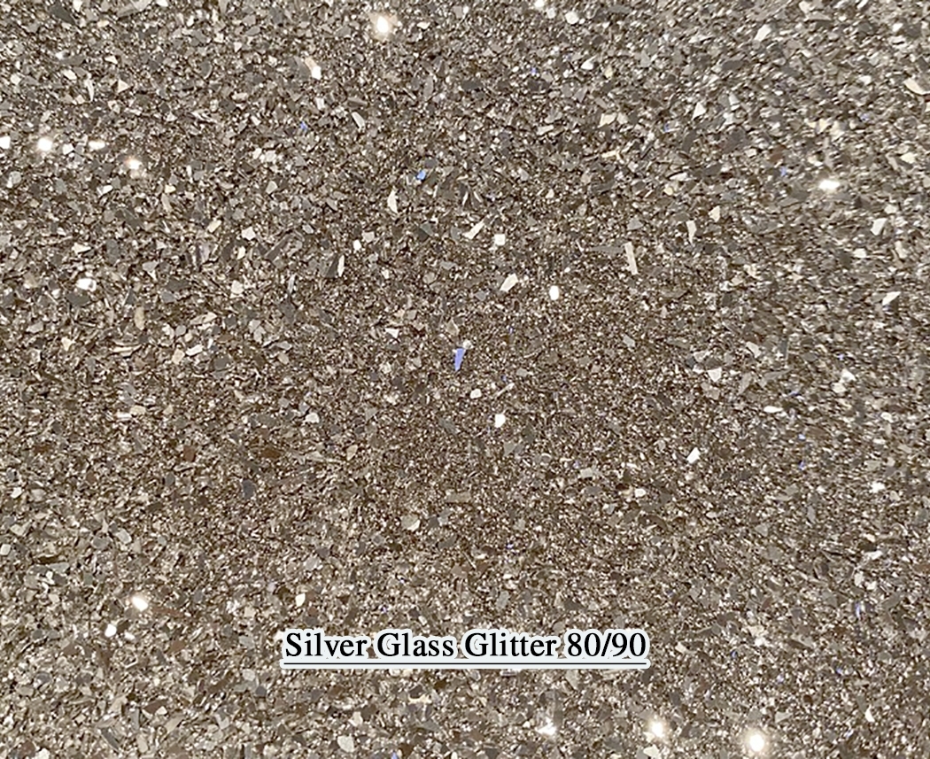 Silver Glass Glitter 80/90