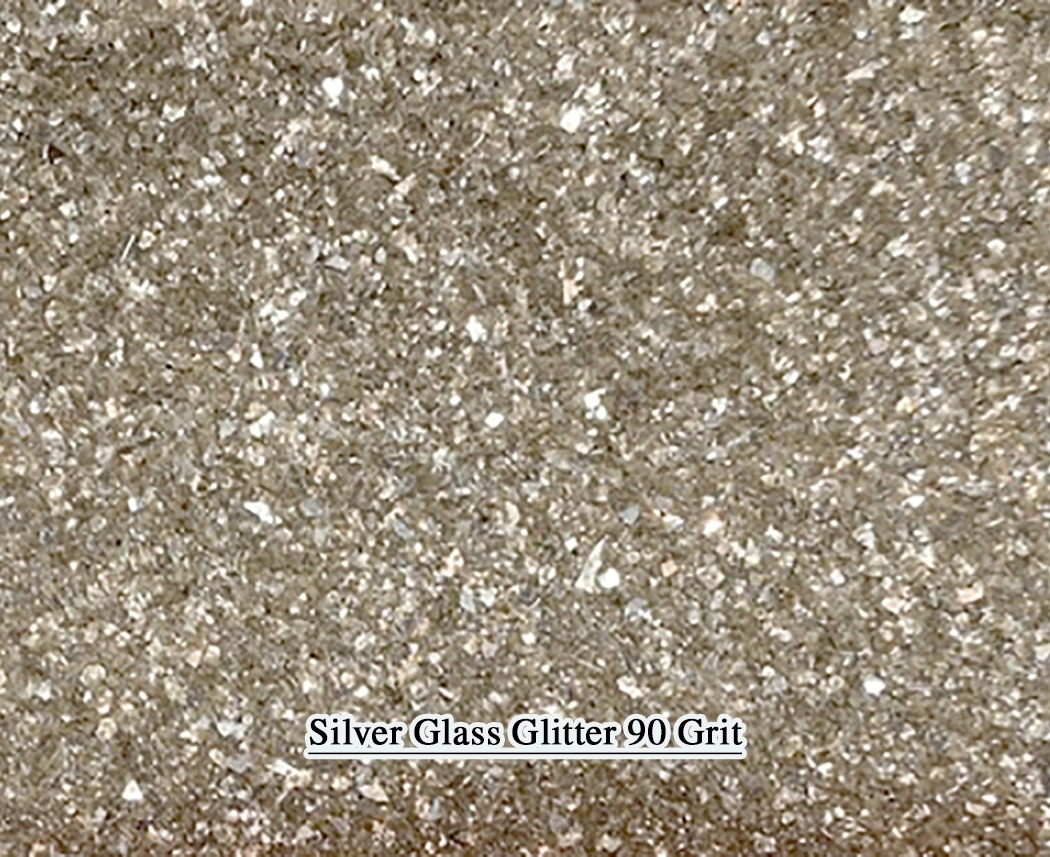 Silver Glass Glitter 90