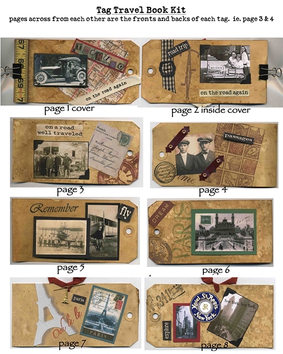 Travel Tag Book Kit