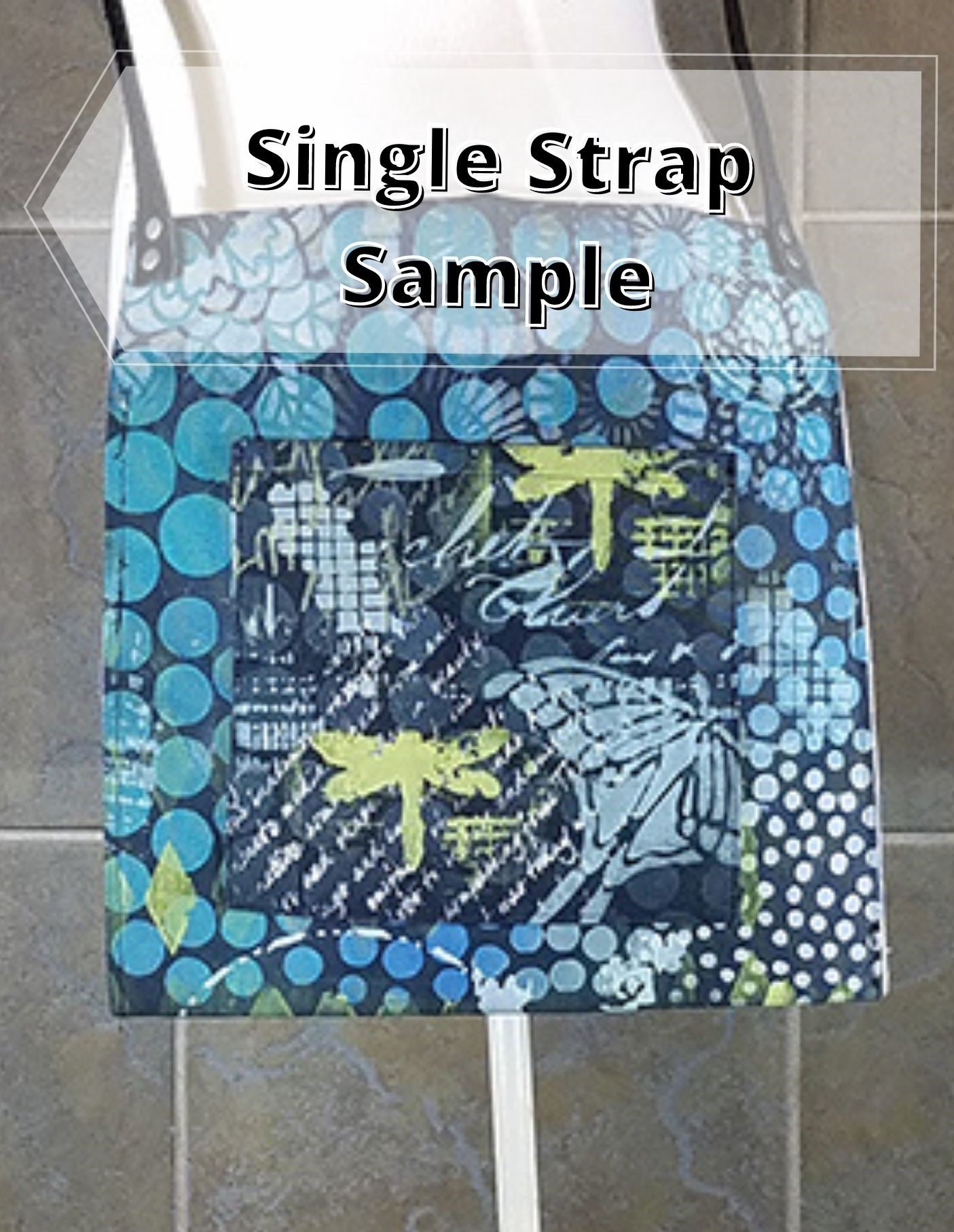 Handle for Cross Body w Rivets