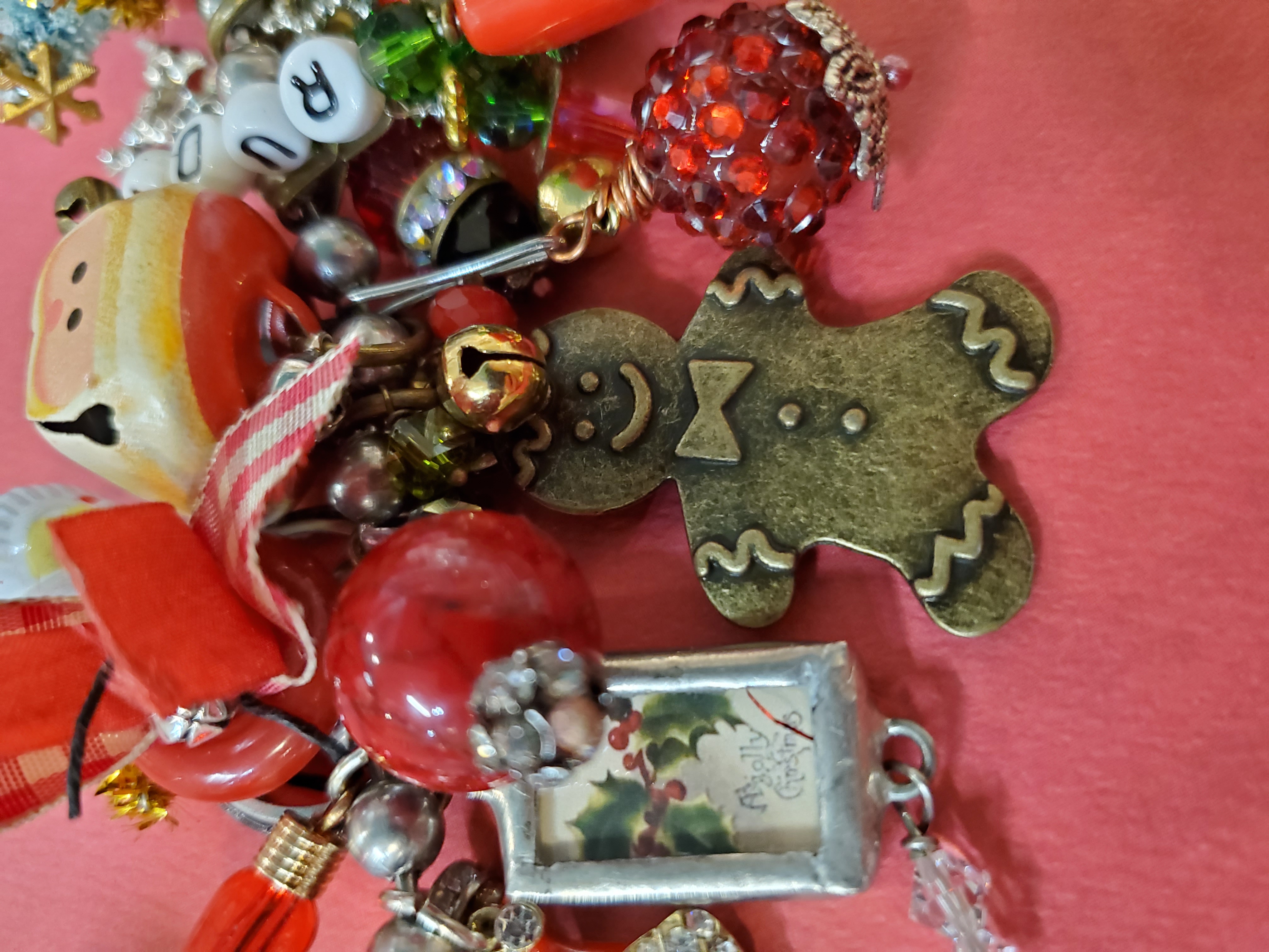 Christmas Junk Jewelry Bracelet