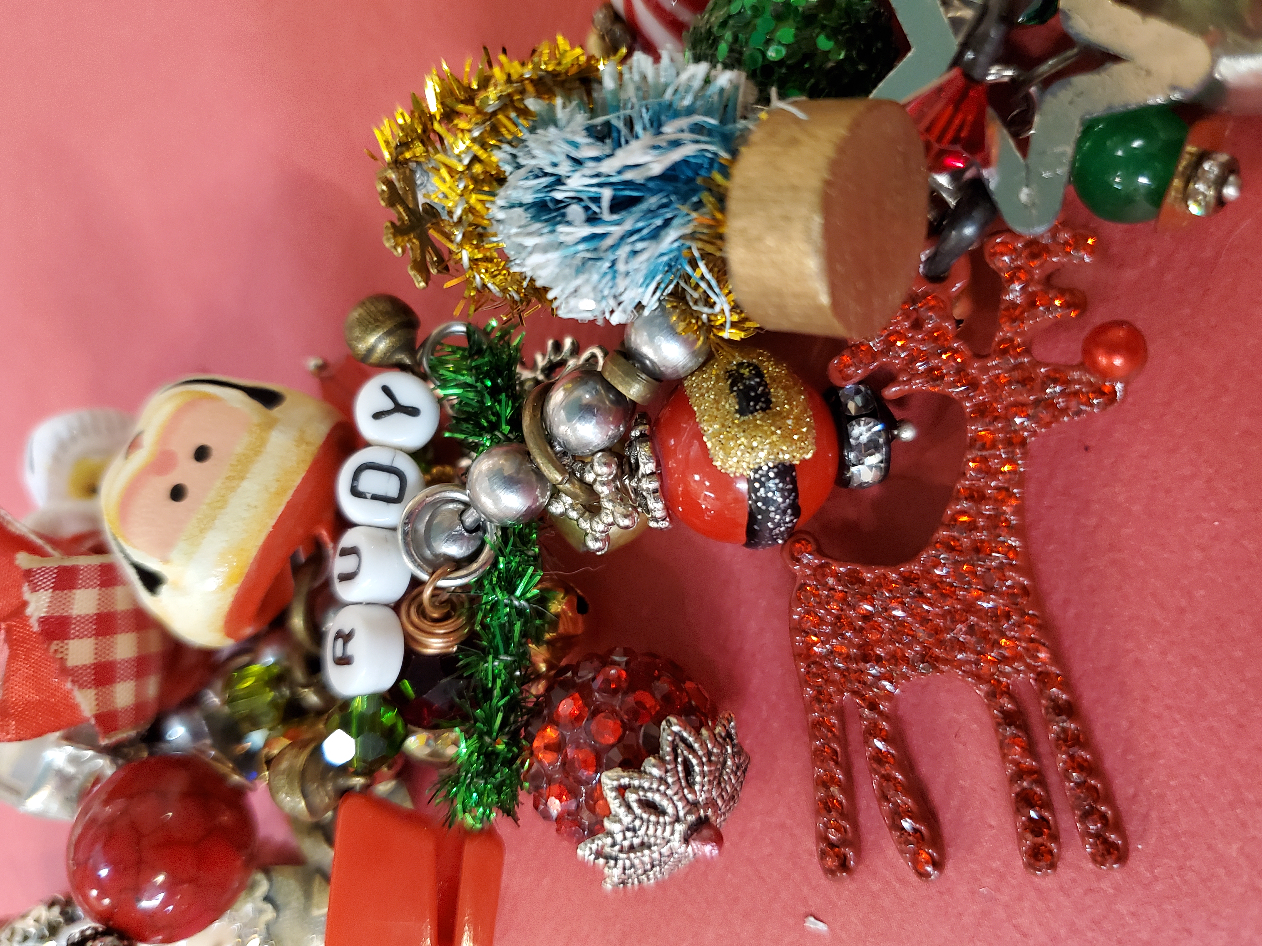 Christmas Junk Jewelry Bracelet